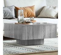 vidaXL Coffee Table Grey Sonoma 60x60x31.5 cm Engineered Wood
