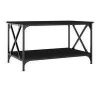 vidaXL Coffee Table Black oak 80 x 45 x 45.5 cm Engineered wood