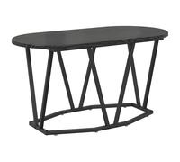 Coffee Table Engineered Wood and Metal Living Room Oval Modern Textured vidaXL