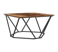 vidaXL Coffee Table Old Wood 80 x 80 x 45 cm Engineered Wood and Steel, Brown