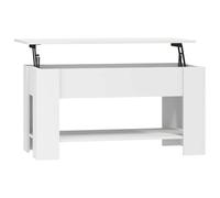 vidaXL Coffee Table White 101x49x52 cm Engineered Wood, White
