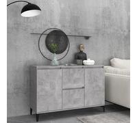 vidaXL Sideboard Concrete Grey 102x35x70 cm Engineered Wood