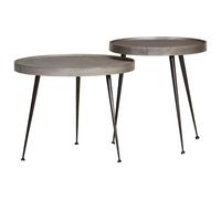 vidaXL Coffee Table 3 pcs Golden Engineered Wood