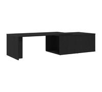 vidaXL Coffee Table Black Oak 150 x 50 x 35 cm Engineered Wood, Black