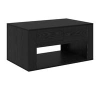 vidaXL Coffee Table Black Oak 80 x 50 x 40 cm Engineered Wood