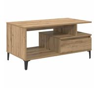 vidaXL Coffee Table Artisan Oak 90 x 49 x 45 cm Engineered Wood
