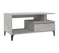 (concrete grey) vidaXL Coffee Table Engineered Wood Side Sofa Couch Accent Table Multi Colours