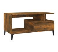 (smoked oak) vidaXL Coffee Table Engineered Wood Side Sofa Couch Accent Table Multi Colours