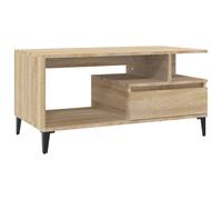 (sonoma oak) vidaXL Coffee Table Engineered Wood Side Sofa Couch Accent Table Multi Colours