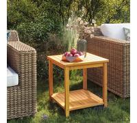 Side Table Solid Acacia Wood 45x45x45 cm