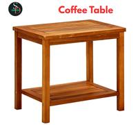 Coffee Table Garden Porch Tea Table Side End Table Solid Acacia Wood vidaXL