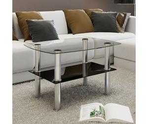 Coffee Table Glass 2 Tiers