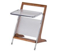 Coffee Table Glass Shelf End Tables Storage Cabinet Small Modern Sofa Side Table for Living Room Dining Room Kitchen