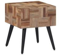 vidaXL Coffee Table Grey 55x55x40 cm Solid Reclaimed Teak