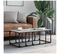 Coffee Table Grey Sonoma 100 x 50 x 35.5 cm Engineered Wood Top Metal Frame Home