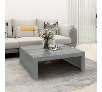 Coffee Table Grey Sonoma 100x100x35 cm Engineered Wood