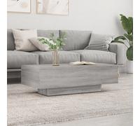 Coffee Table Grey Sonoma 100x49.5x31 cm Engineered Wood Rectangular Slim