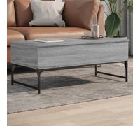 Coffee Table Grey Sonoma 100x50x40 cm Engineered Wood and Metal Berkfield Home Grey One Size