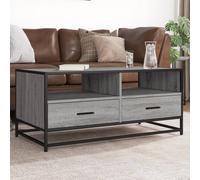 Coffee Table Grey Sonoma 100x50x45 cm Engineered Wood and Metal Berkfield Home Grey One Size