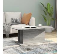 Coffee Table Grey Sonoma 102x55.5x40 cm Engineered Wood Compact Living.
