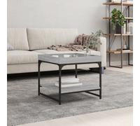 Coffee Table Grey Sonoma 49.5x49.5x45 cm Engineered Wood Berkfield Home Grey One Size