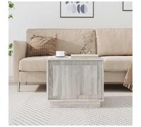 Coffee Table Grey Sonoma 51x50x44 cm Engineered Wood Storage Cabinet with Doors