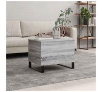 Coffee Table Grey Sonoma 60x44.5x45 cm Engineered Wood Modern Minimalist Sturdy