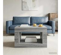 Coffee Table Grey Sonoma 80.5x50x50cm Compact Durable Moisture-Resistant Indoor