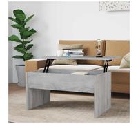 Coffee Table Grey Sonoma 80x50x41.5cm Engineered Wood Lift-Top Storage Compact+