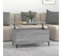 (grey sonoma, 90 x 44.5 x 45 cm) vidaXL Coffee Table Engineered Wood Side Table Multi Colours 60/90x44.5x45 cm