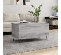 Coffee Table Grey Sonoma 90x44.5x45 cm Engineered Wood Lift-Top Hidden Storage