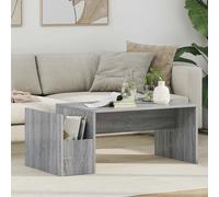 Coffee Table Grey Sonoma 90x45x35 cm Engineered Wood Compact Modern Low Profile