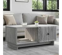 Coffee Table Grey Sonoma 90x50x40 cm Engineered Wood Vintage Storage 2pcs Retro