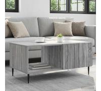 Coffee Table Grey Sonoma 90x50x40cm Engineered Wood Rectangular Storage Sturdy