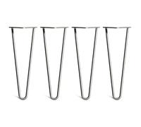 Coffee Table Hairpin Legs, 35cm, Steel (Raw)