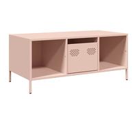 (pink) vidaXL Coffee Table Pink 101.5x50x43.5 cm Cold-rolled Steel side table