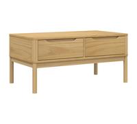(wax brown) vidaXL Coffee Table Hallway Accent End Table Tea Side Table Solid Pine Wood