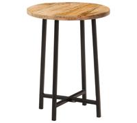 vidaXL Coffee Table Hallway End Table Side Table Solid Wood Mango and Iron