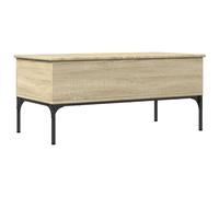 vidaXL Coffee Table End Table Sofa Table Sonoma Oak Engineered Wood and Metal