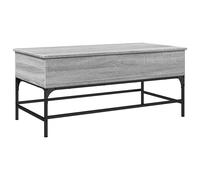vidaXL Coffee Table End Table Sofa Table Grey Sonoma Engineered Wood and Metal