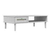 Coffee Table Hallway Side Table Sofa Table SENJA Rattan Look Solid Wood vidaXL