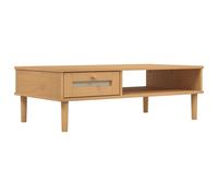 Coffee Table Hallway Side Table Sofa Table SENJA Rattan Look Solid Wood vidaXL