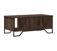 (black) vidaXL Coffee Table End Table Accent Side Table Smoked Oak Engineered Wood