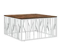 Coffee Table Hallway Tea End Table Sofa Side Table Stainless Steel vidaXL