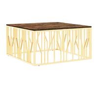 Coffee Table Hallway Tea End Table Sofa Side Table Stainless Steel vidaXL