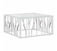 Coffee Table Hallway Tea End Table Sofa Side Table Stainless Steel vidaXL