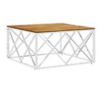 Coffee Table Hallway Tea End Table Sofa Side Table Stainless Steel vidaXL