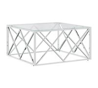 Coffee Table Hallway Tea End Table Sofa Side Table Stainless Steel vidaXL