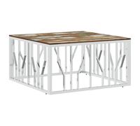 Coffee Table Hallway Tea End Table Sofa Side Table Stainless Steel vidaXL