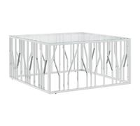 Coffee Table Hallway Tea End Table Sofa Side Table Stainless Steel vidaXL